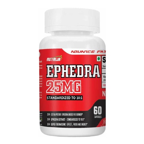 1 - NutriJa Ephedra 25mg,  60 capsules 