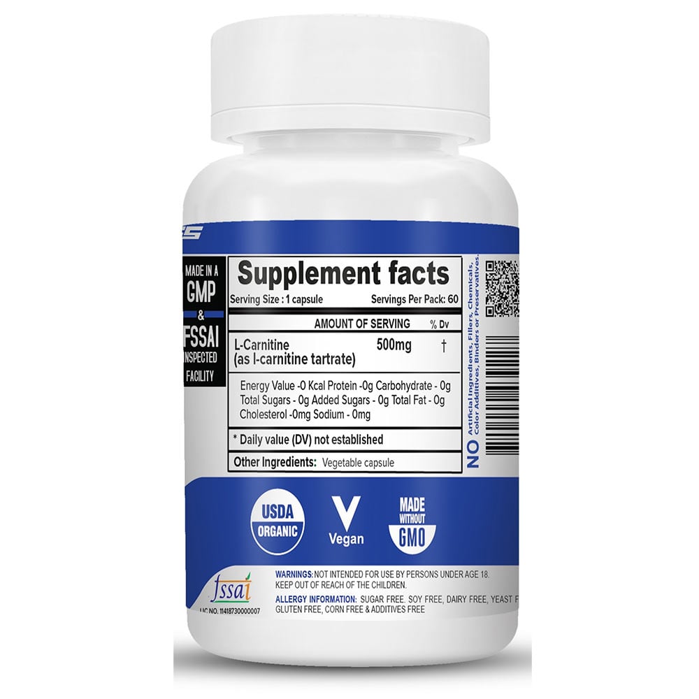 3 - NutriJa L-Carnitine,  60 capsules  Unflavoured 