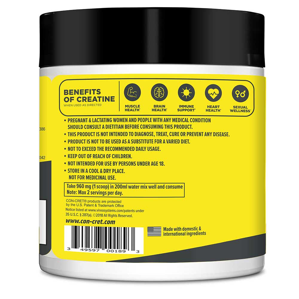 2 - CON-CRET Creatine,  Pineapple  0.127 lb 
