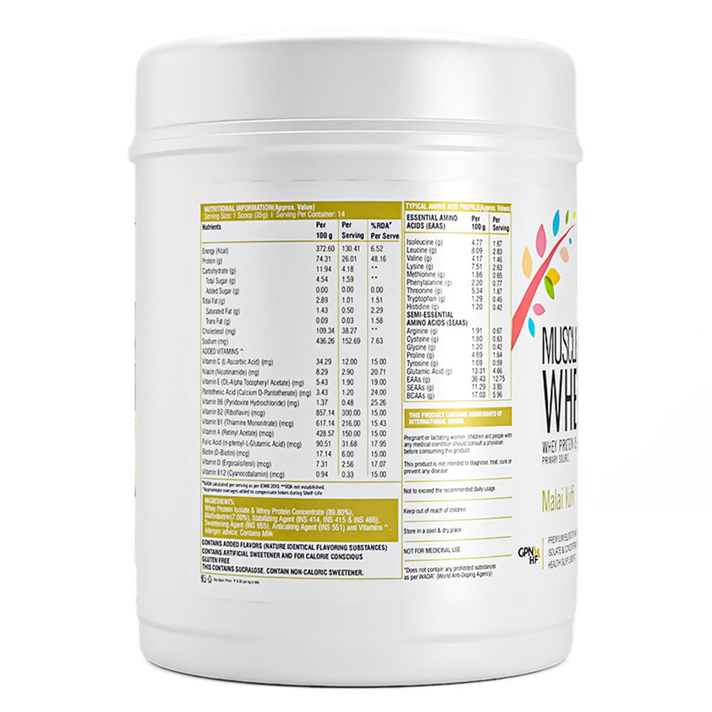 3 - Healthfarm Muscle Whey,  1.1 lb  Malai kulfi 