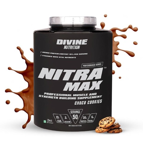 Divine Nutrition Performance Series Nitramax,  4.4 lb  Choco Cookies 