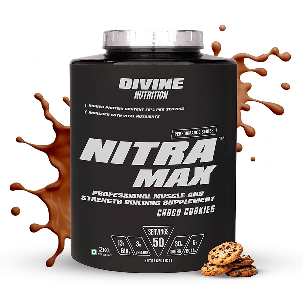 Divine Nutrition Performance Series Nitramax,  4.4 lb  Choco Cookies 
