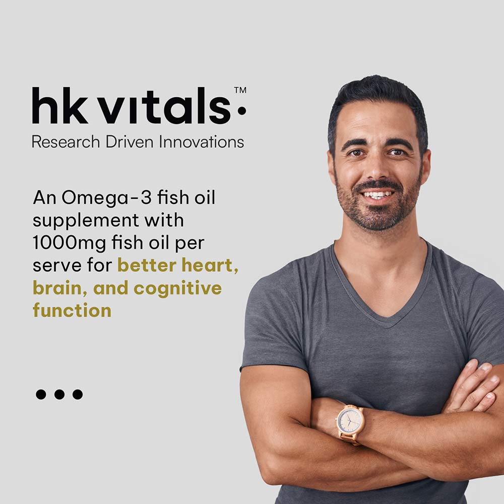 3 - HK Vitals Advanced Omega-3 with 360mg EPA & 240mg DHA,  60 capsules 