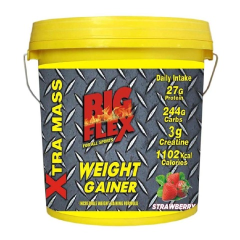 Big Flex Weight Gainer,  3.3 lb  Strawberry 