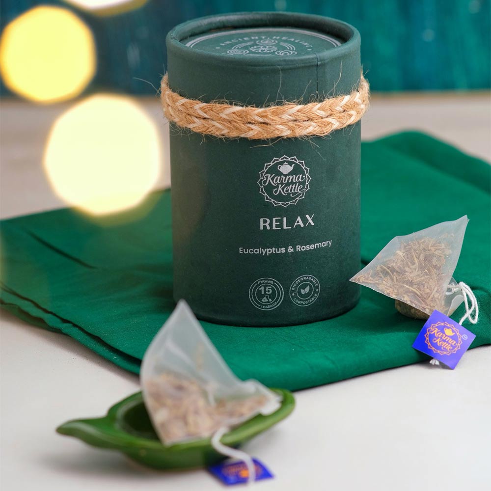 2 - Karma Kettle Relax Eucalyptus & Rosemary Tea,  Natural  15 Tea Bag(s) 