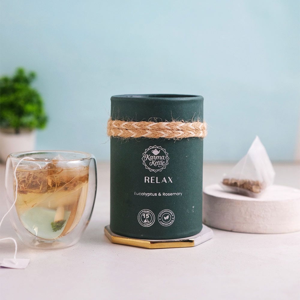 8 - Karma Kettle Relax Eucalyptus & Rosemary Tea,  Natural  15 Tea Bag(s) 