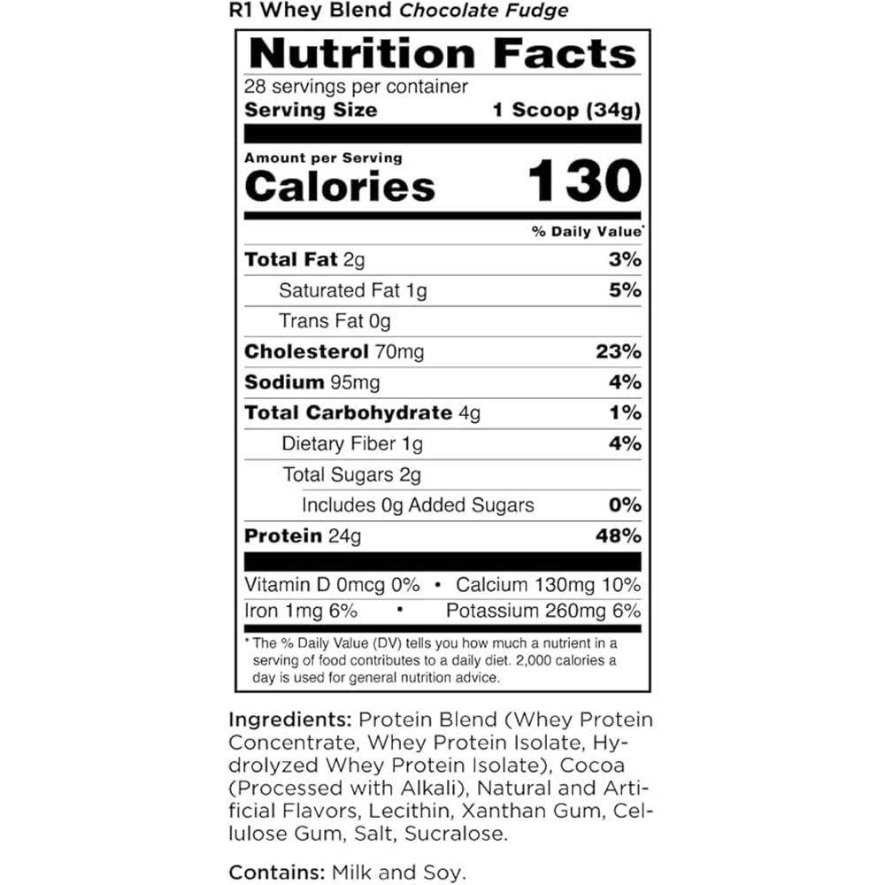 2 - Rule One R1 Whey Blend,  5.02 lb  Chocolate Fudge 