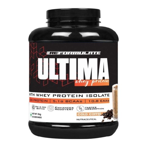 1 - Reformulate Ultima Whey Protein, 4.4 lb Cold Coffee