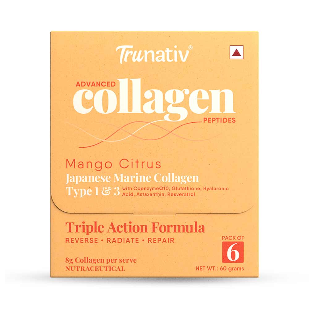 TruNativ Advanced Collagen Peptides,  6 sachets/pack  Mango Citrus (Japanese Marine Collagen Type 1 & 3) -picture-15