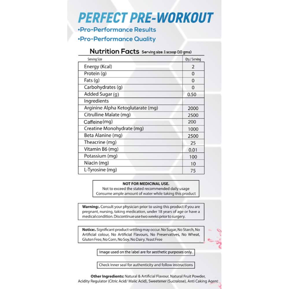 3 - Muscle & Strength Perfect Pre-Workout,  0.88 lb  Pink Guava - India 