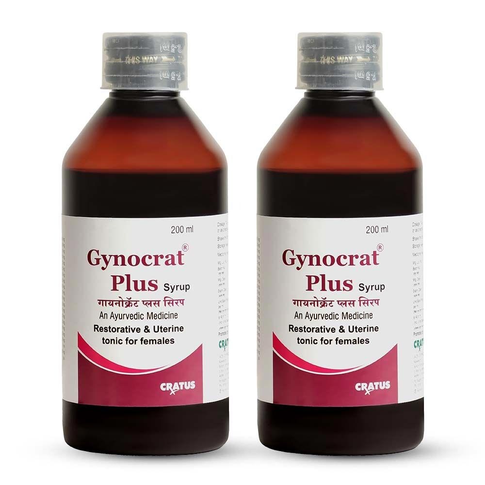 1 - Cratus Gynocrat Plus Syrup,  200 ml  Unflavoured (Pack of 2) 