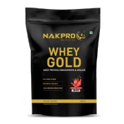 Nakpro Whey Gold Protein Concentrate- 2.2 lb Strawberry