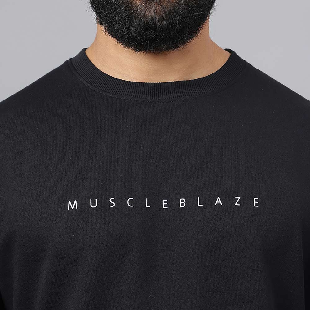2 - MuscleBlaze Z-League T-Shirt,  Black  XL