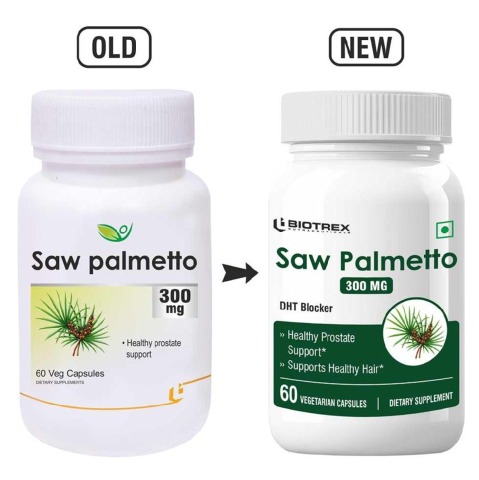 1 - Biotrex Saw Palmetto (300 mg),  60 capsules 