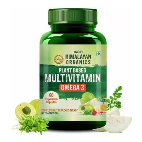 1 - Himalayan Organics Plant Based Multivitamin with Omega 3, 60 veggie capsule(s) Unflavoured