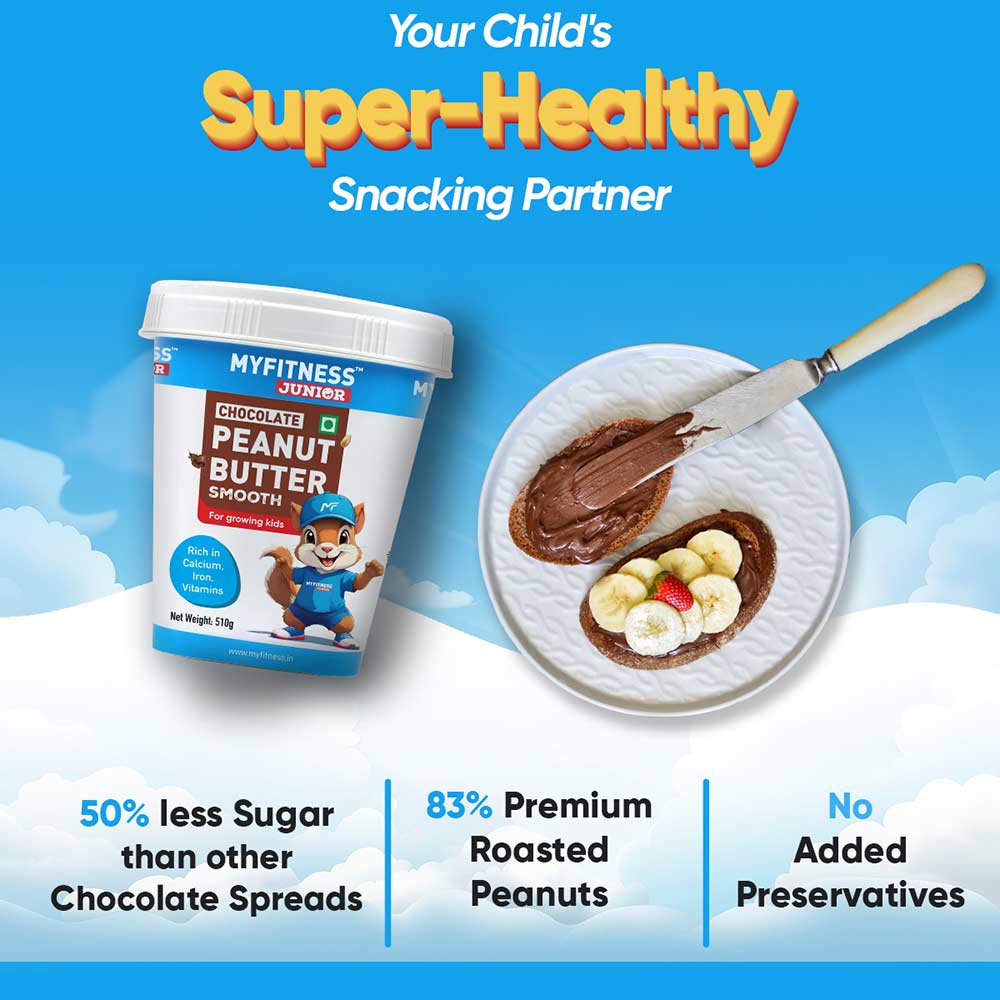 3 - Myfitness Chocolate Peanut Butter Junior,  510 g  Smooth 
