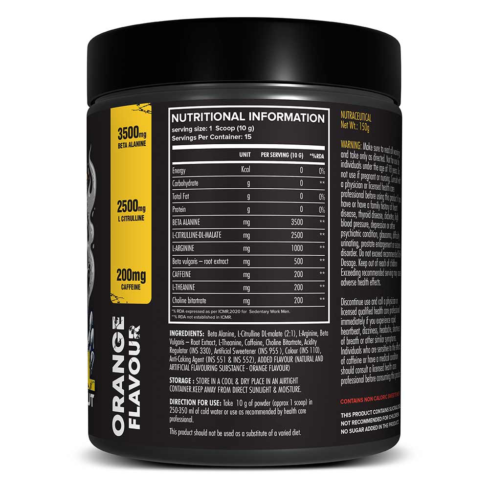 2 - YourWhey Fireball Extreme Pre Workout,  0.33 lb  Orange 