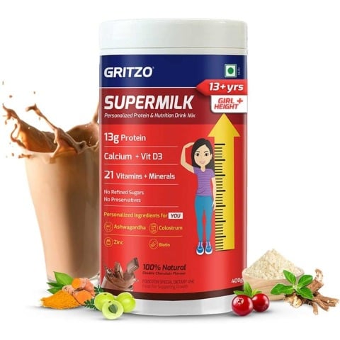 1 - Supermilk Height+&nbsp;for Girl 13+ years,  400 g  Double Chocolate 