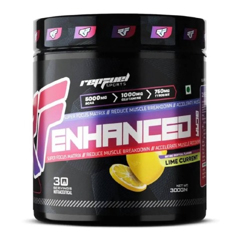 1 - Repfuel Sports Enhanced BCAA, 0.66 lb 30 Servings Lime Current