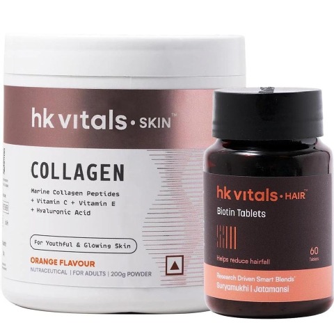 HealthKart HK Vitals Biotin & Skin Radiance Collagen Combo