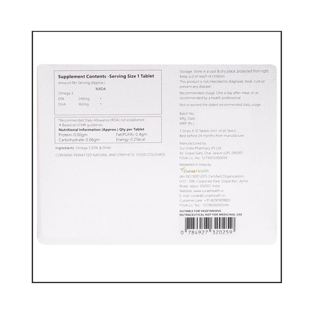 supplementinfo - Curae Health Omegalogy,  30 tablet(s) 