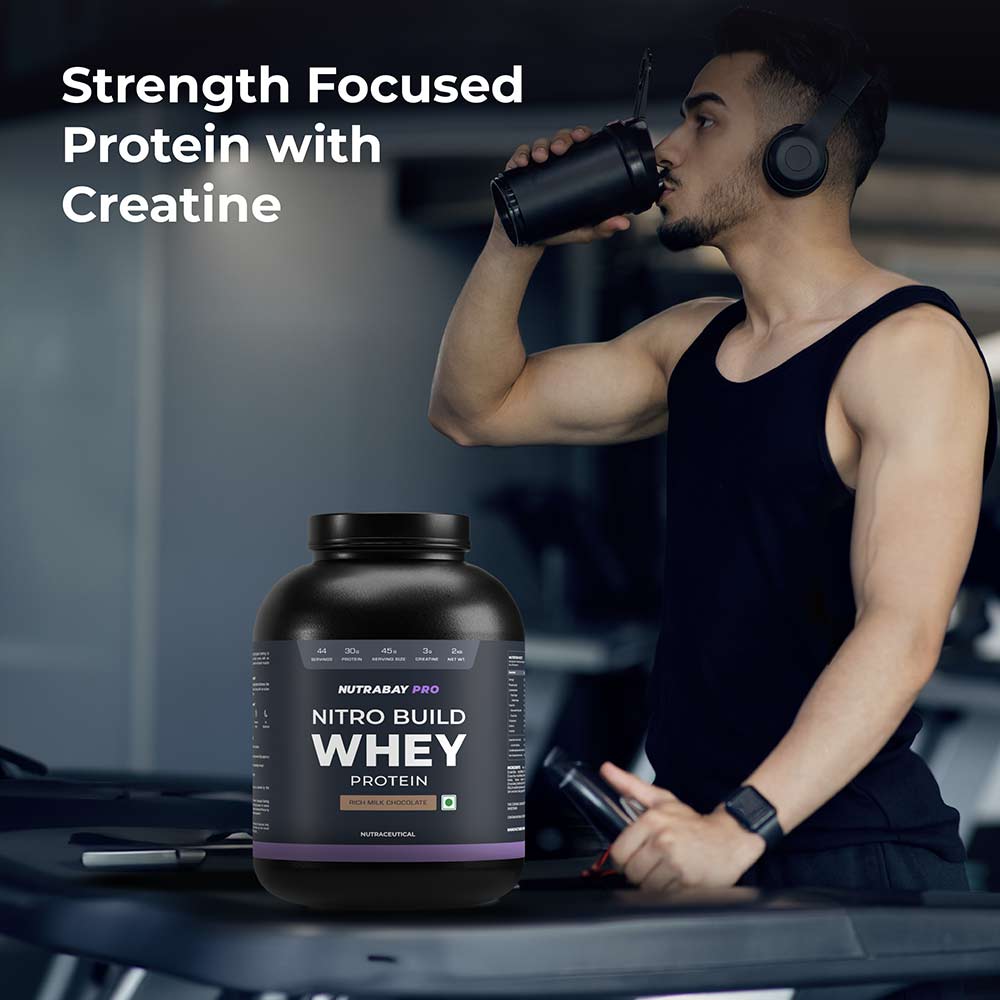 5 - Nutrabay Pro Nitro Build Whey Protein,  4.4 lb  Rich Milk Chocolate 