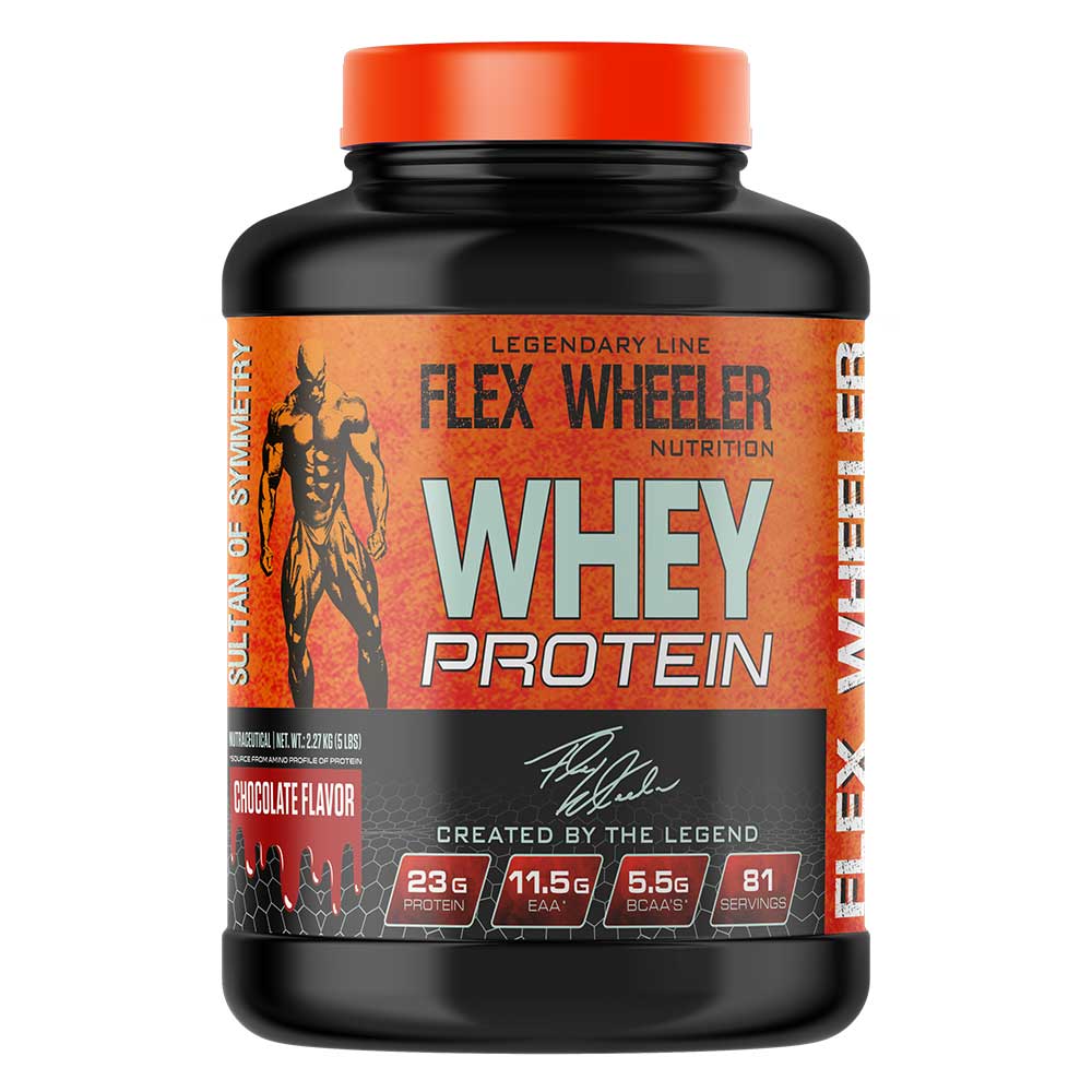 1 - Flex Wheeler Nutrition Whey Protein,  5 lb  Chocolate 
