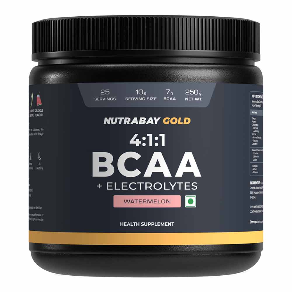 1 - Nutrabay Gold 4:1:1 BCAA Amino Acid,  0.55 lb  25 Servings  Watermelon 