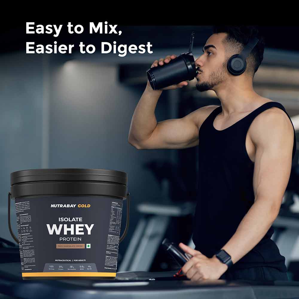 5 - Nutrabay Gold Isolate Whey Protein,  8.8 lb  Rich Chocolate Creme 