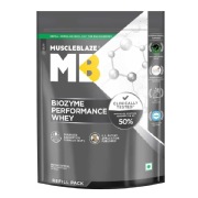 MuscleBlaze Biozyme Performance Whey- 2.2 lb Refill Pack Magical Mango