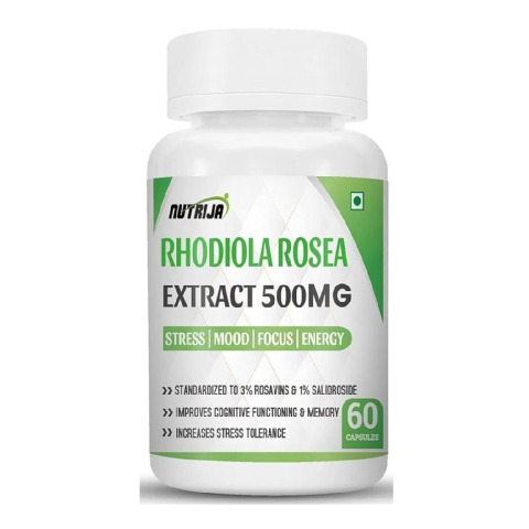 1 - NutriJa Rhodiola Rosea Extract 500mg,  60 capsules 