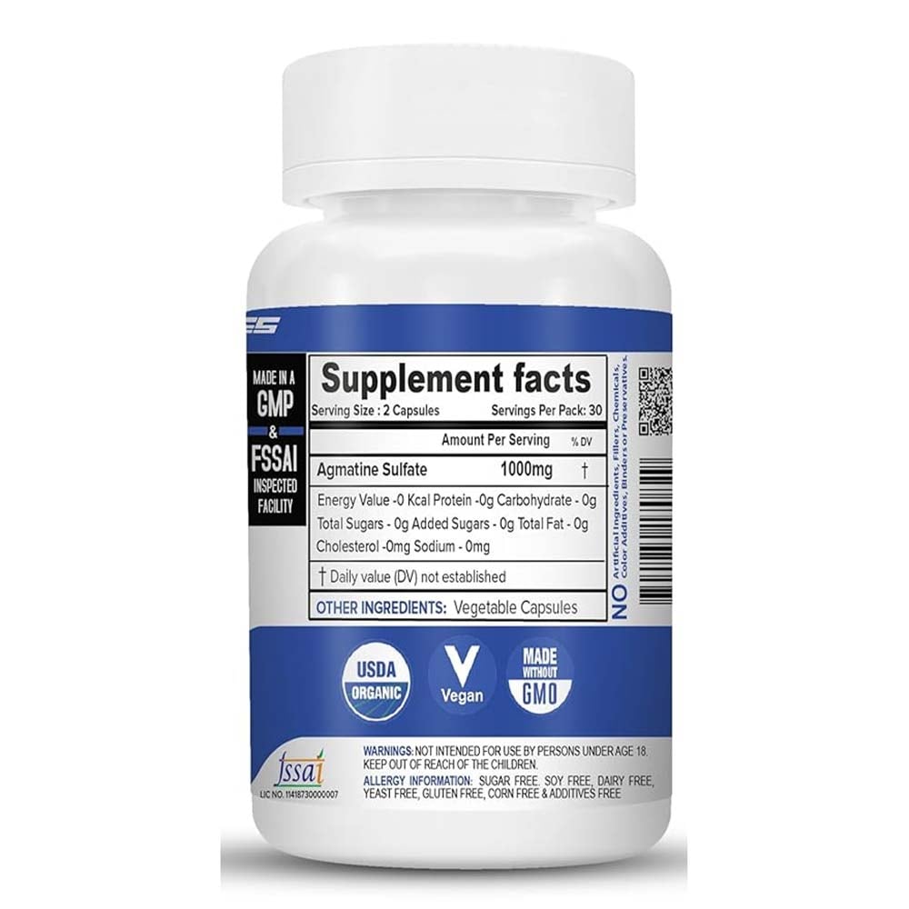 3 - NutriJa Agmatine Sulfate 1000mg,  60 capsules  Unflavoured 