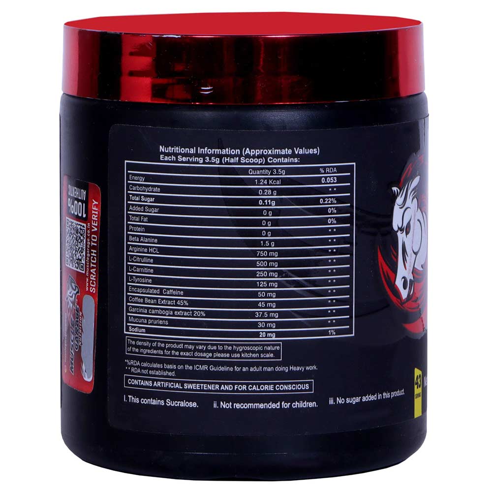 3 - Muscle Garage Race Horse Pre Workout,  0.33 lb  Rocket Pop 