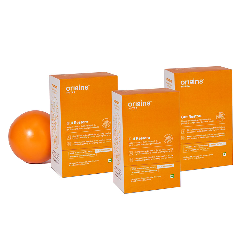Origins Nutra Gut Restore (Pack of 3),  28 veggie capsule(s) -picture-32