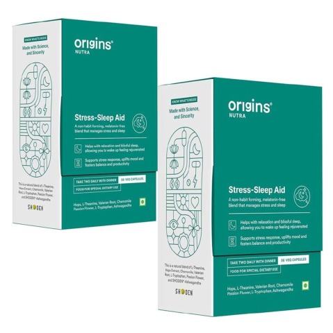 1 - Origins Nutra Stress-Sleep Aid (Pack of 2),  56 veggie capsule(s) 