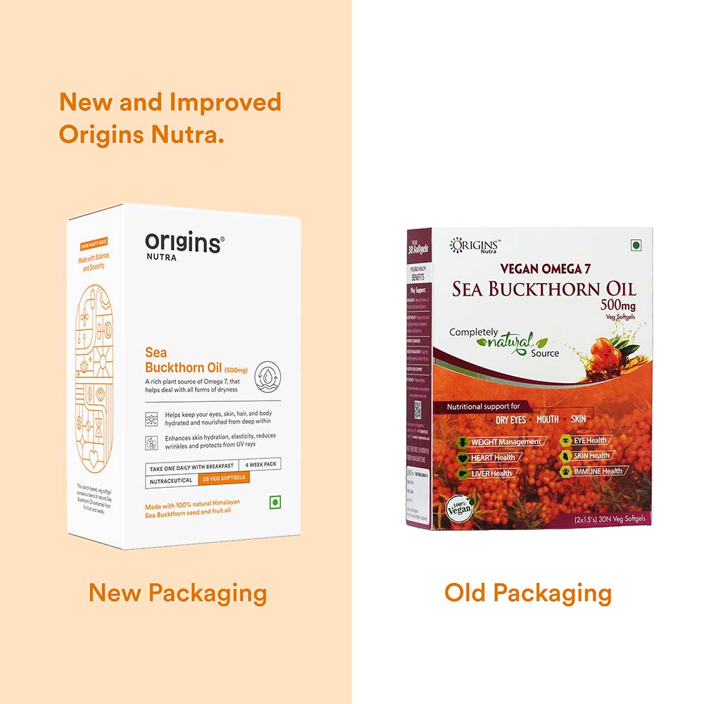 9 - Origins Nutra Sea Buckthorn Oil 500mg (Pack of 3),  28 softgels 