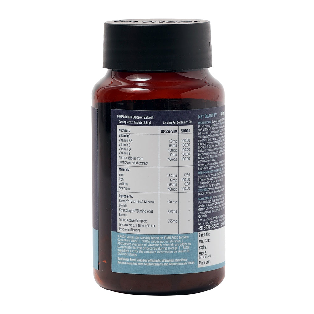 10 - HK Vitals Hair Multivitamin,  60 capsules  Unflavoured