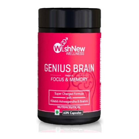 1 - WishNew Wellness Genius Brain,  60 capsules 