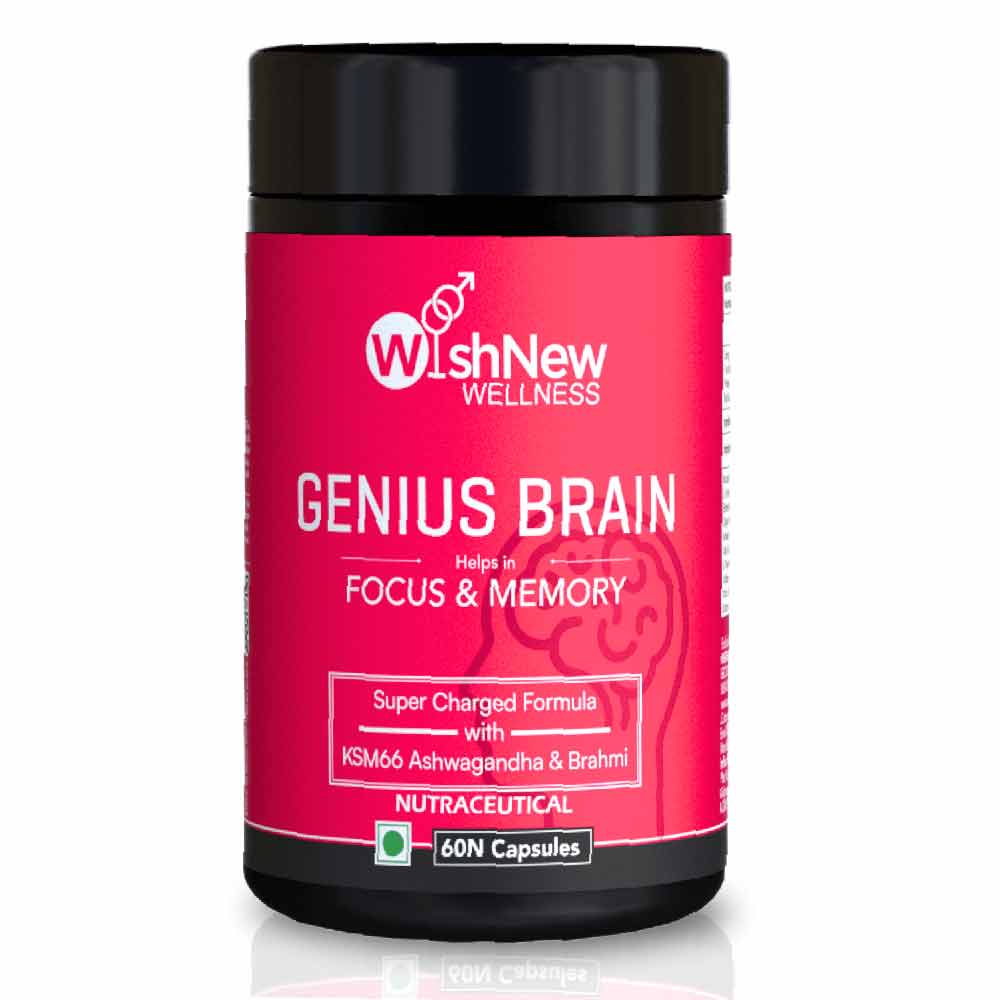 1 - WishNew Wellness Genius Brain,  60 capsules 