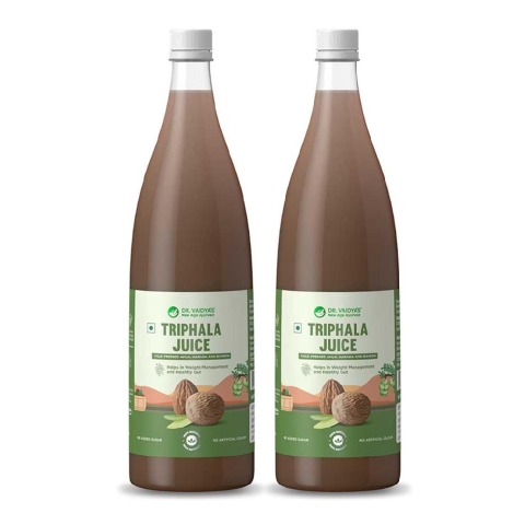 1 - Dr. Vaidya's Triphala Juice,  100% Natural (Pack of 2)  950 ml 