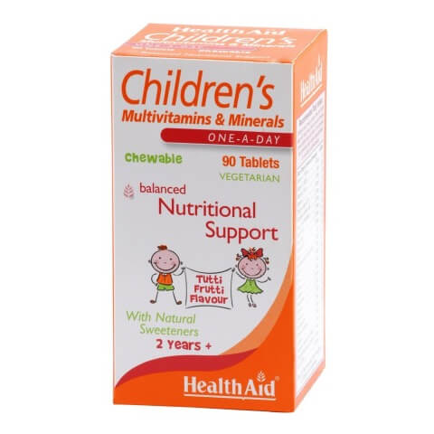 HealthAid Children's Multivitamins & Minerals, Tutti Frutti 90 chewable tablet(s) HealthAid Children's Multivitamins & Minerals, Tutti Frutti 90 chewable tablet(s)