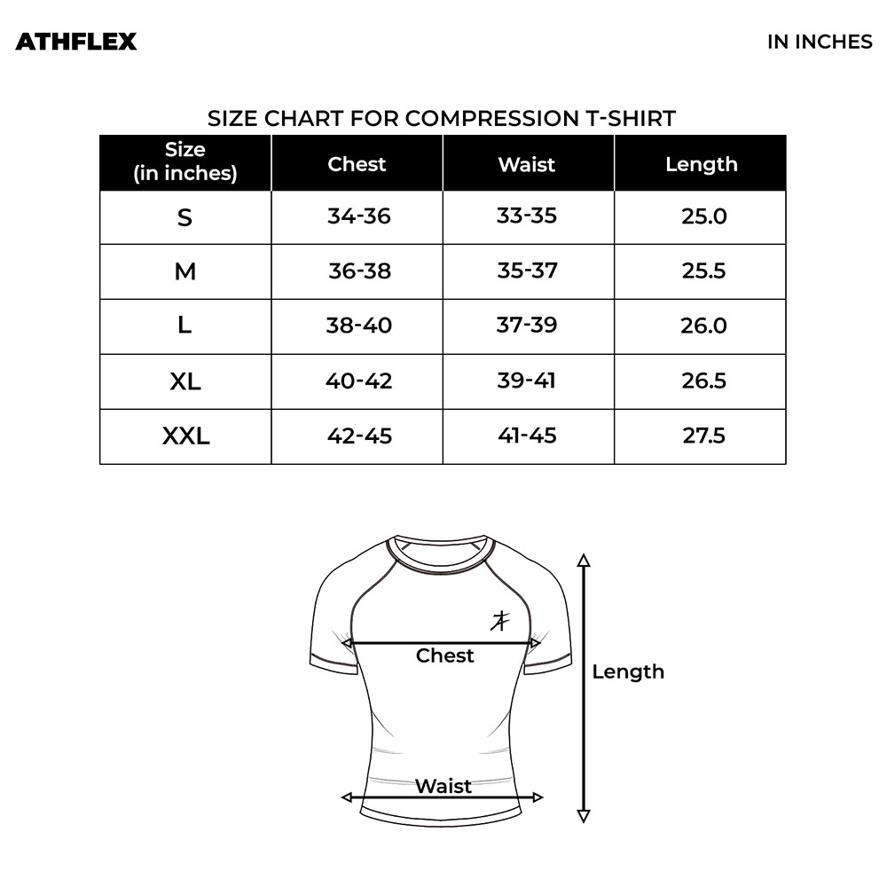 7 - Athflex Men's Full Sleeve Ace Compression T-Shirt,  XXL  Powder Blue 