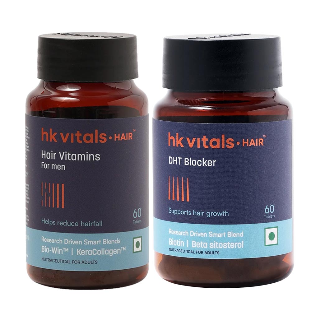 HealthKart HK Vitals Hair Vitamins for Men 60 caps & DHT Blocker with Biotin 60 tabs-image-18