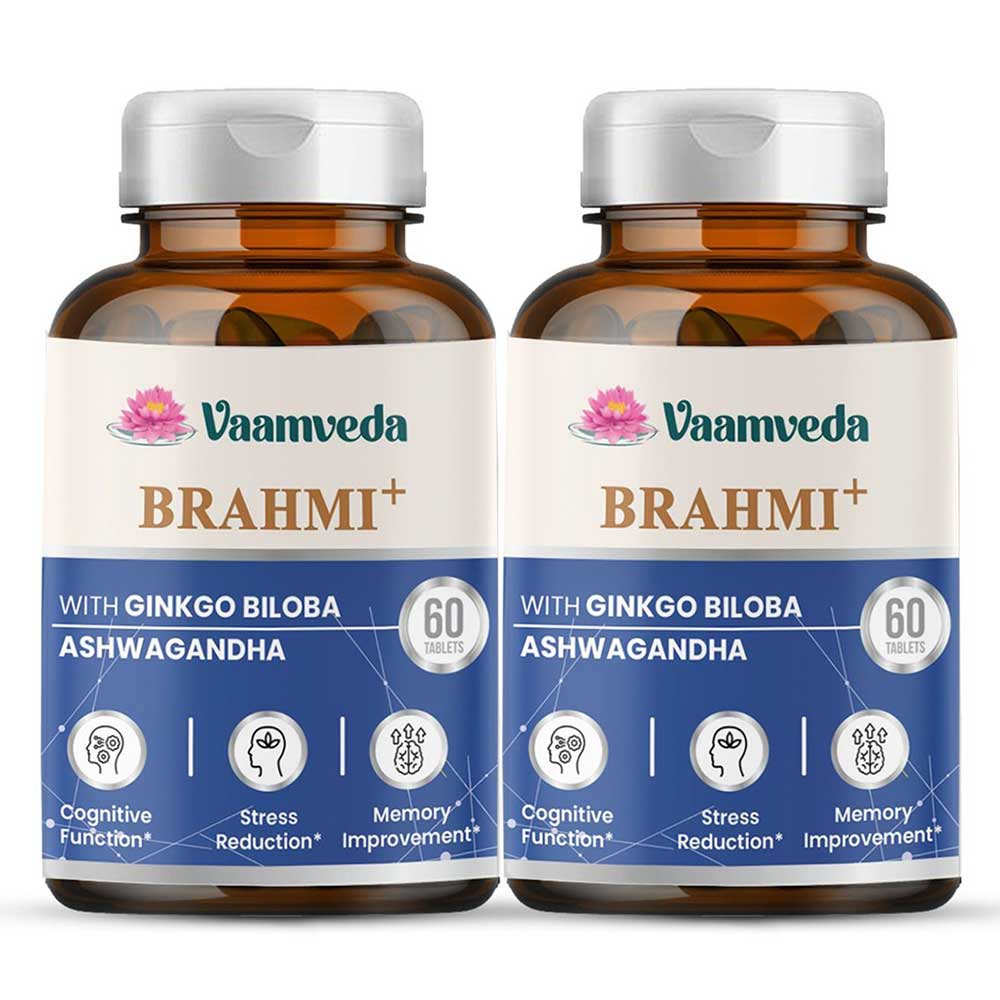 1 - Vaamveda Brahmi+ with Ginkgo Biloba & Ashwagandha,  120 tablet(s) 