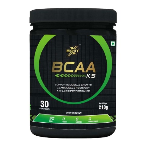1 - MightyX BCAA K5,  0.46 lb  Green Apple 