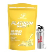Muscle Performance Platinum Whey- 2.2 lb Kaju-Pista with Steel Shaker
