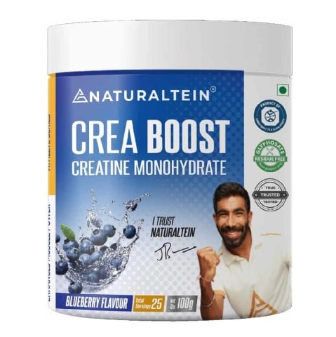 1 - NATURALTEIN Athlete Series Crea Boost Creatine Monohydrate,  Blueberry  0.22 lb 