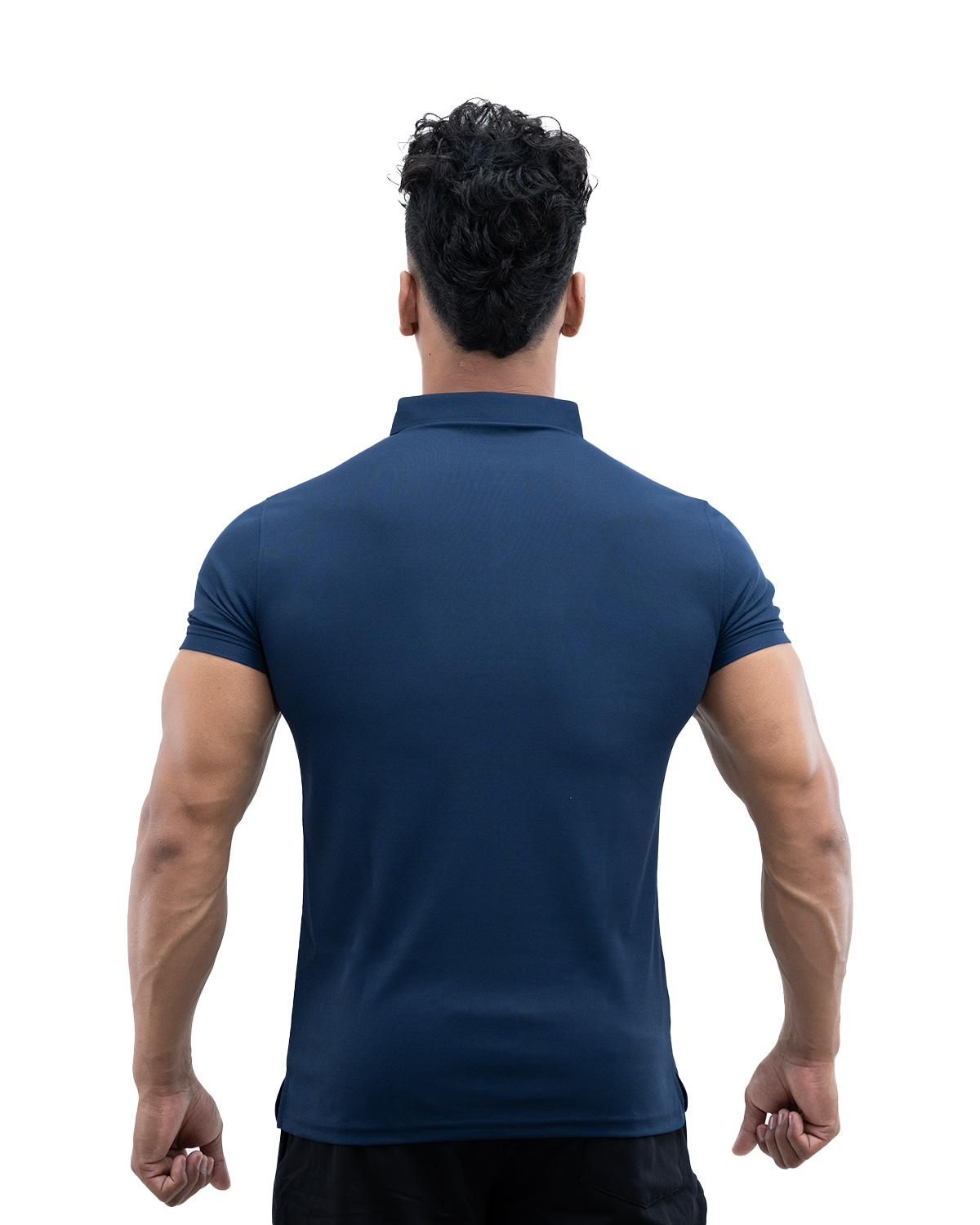 3 - Athflex Men's Regular Fit Half Sleeve Pique Polo T-Shirt,  XXL  Berry Blue 