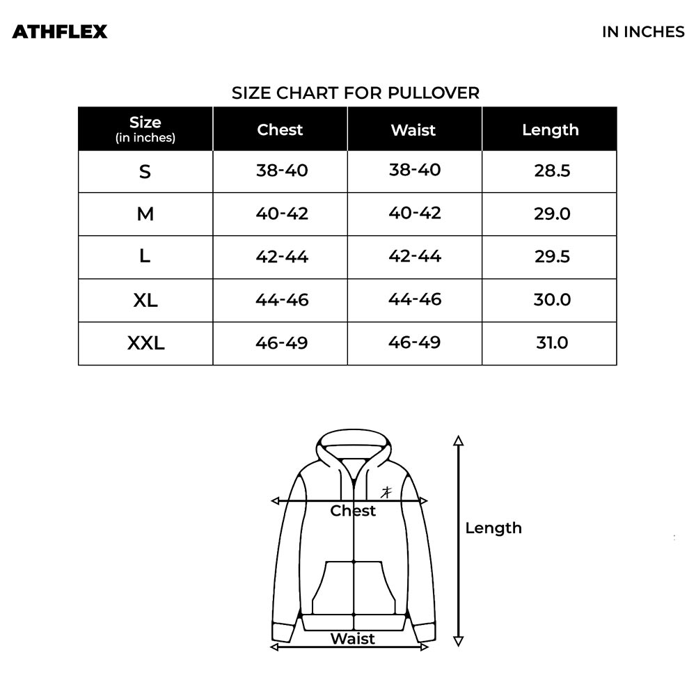 8 - Athflex Men's Relaxed Fit Dark Flex Pullover,  Black  Medium 