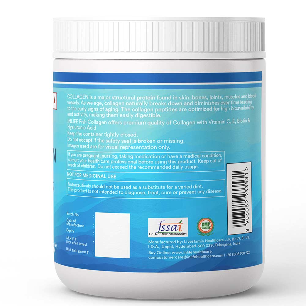 3 - INLIFE Marine Collagen Peptides,  200 g  Orange 